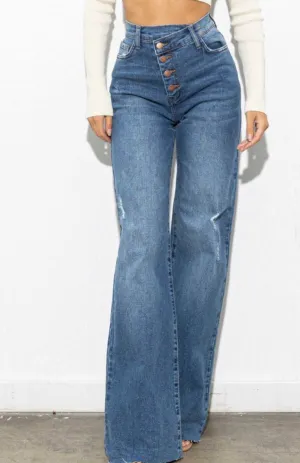 Baddie Criss Cross Jeans