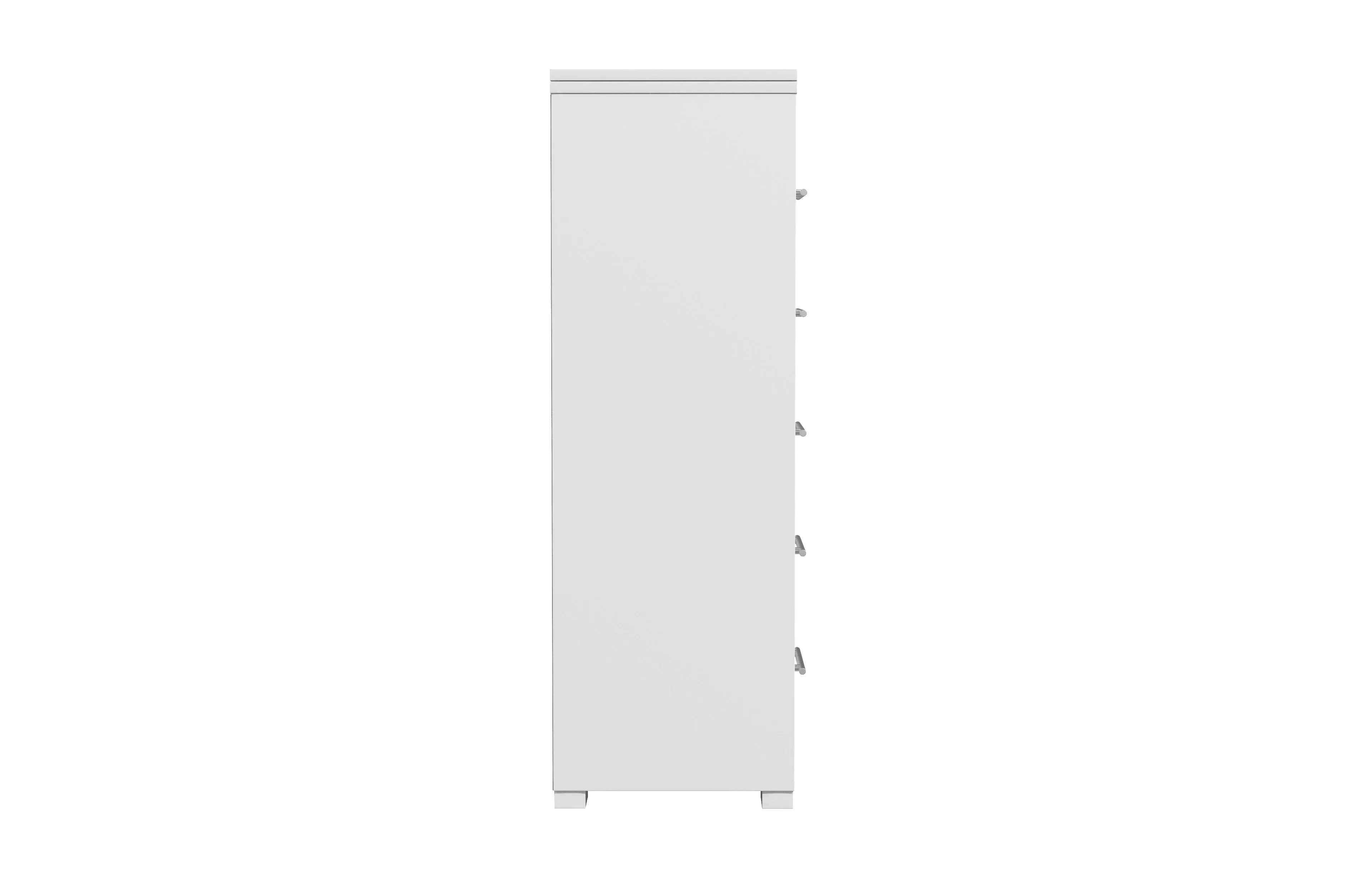 Barton 5 drawer chest storage for bedroom decoration, wood barn & white