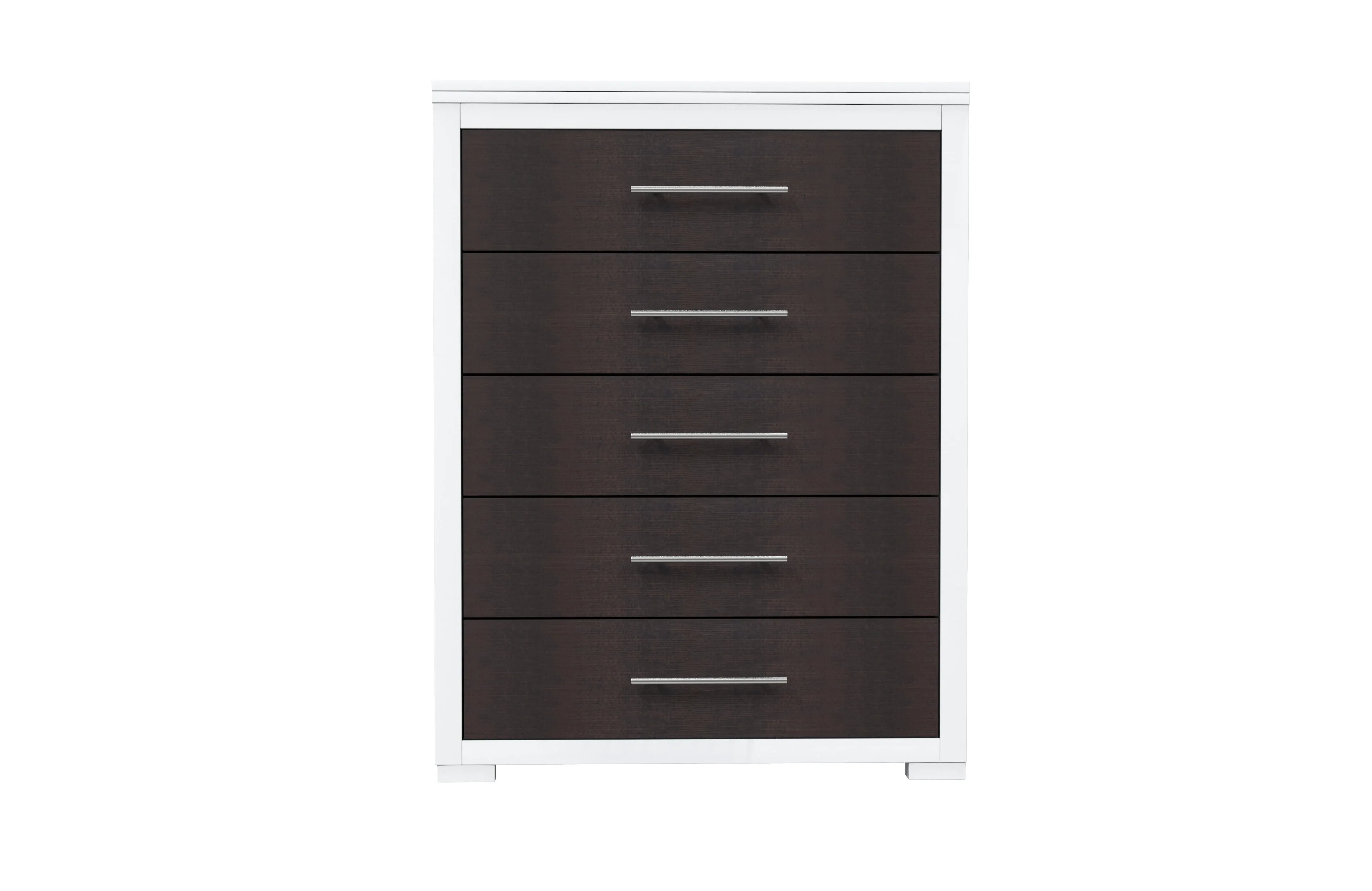 Barton 5 drawer chest storage for bedroom decoration, wood barn & white