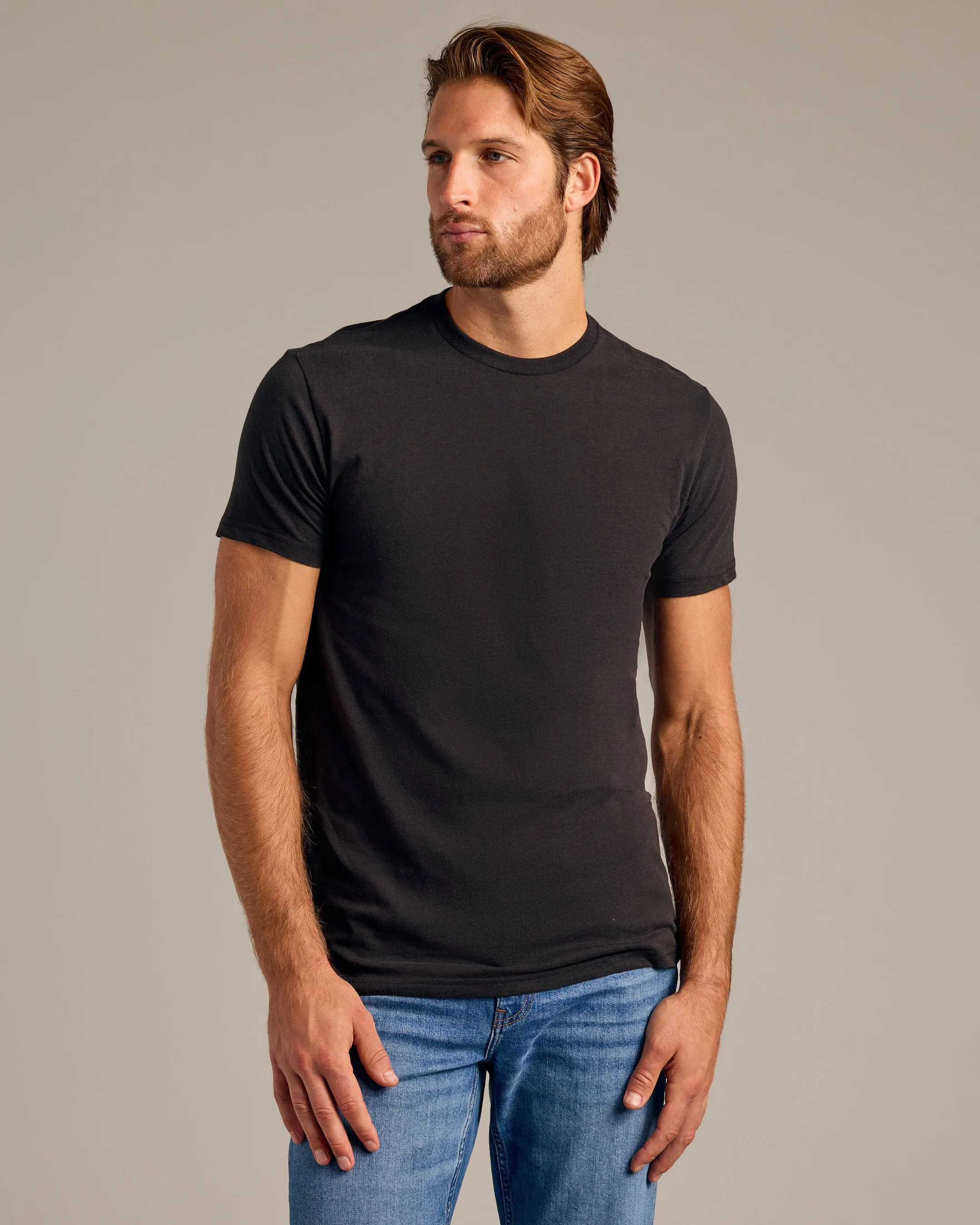 Basic and Heather Crew Neck 6-Pack