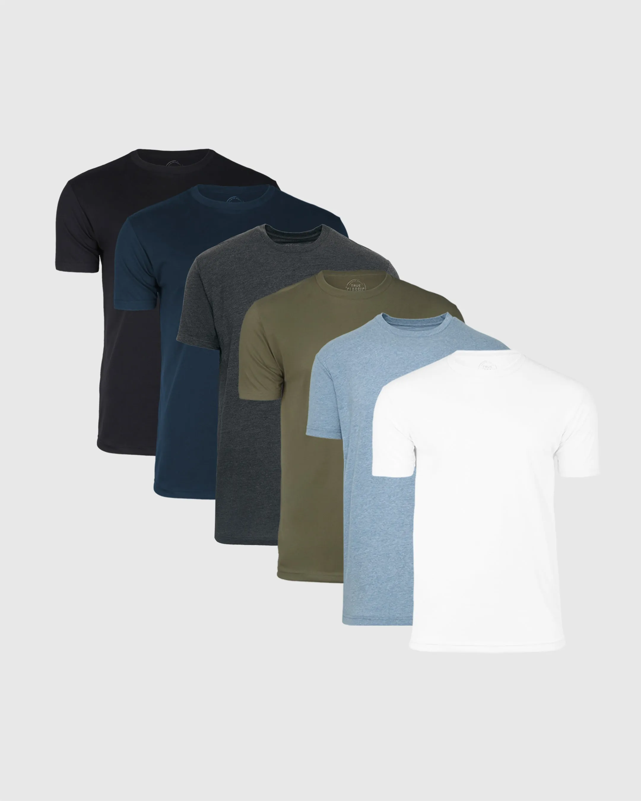 Basic and Heather Crew Neck 6-Pack
