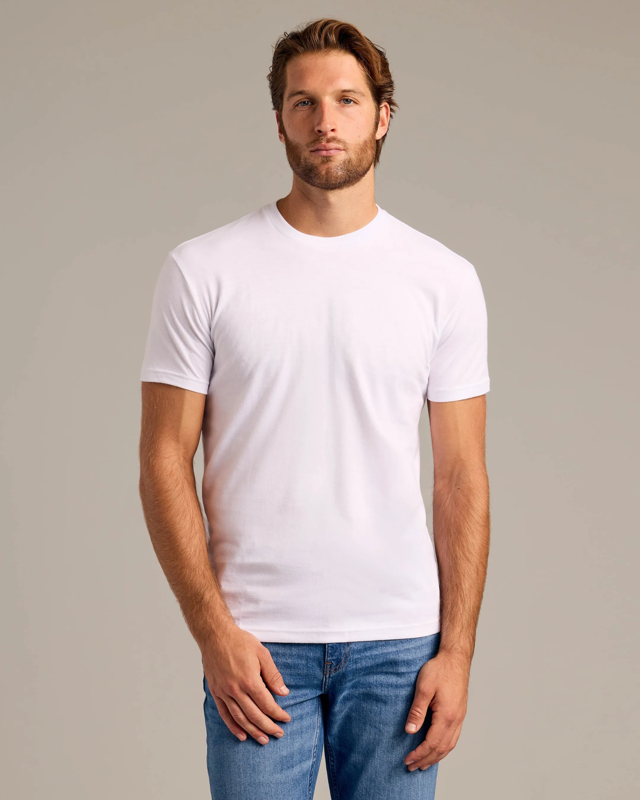 Basic and Heather Crew Neck 6-Pack