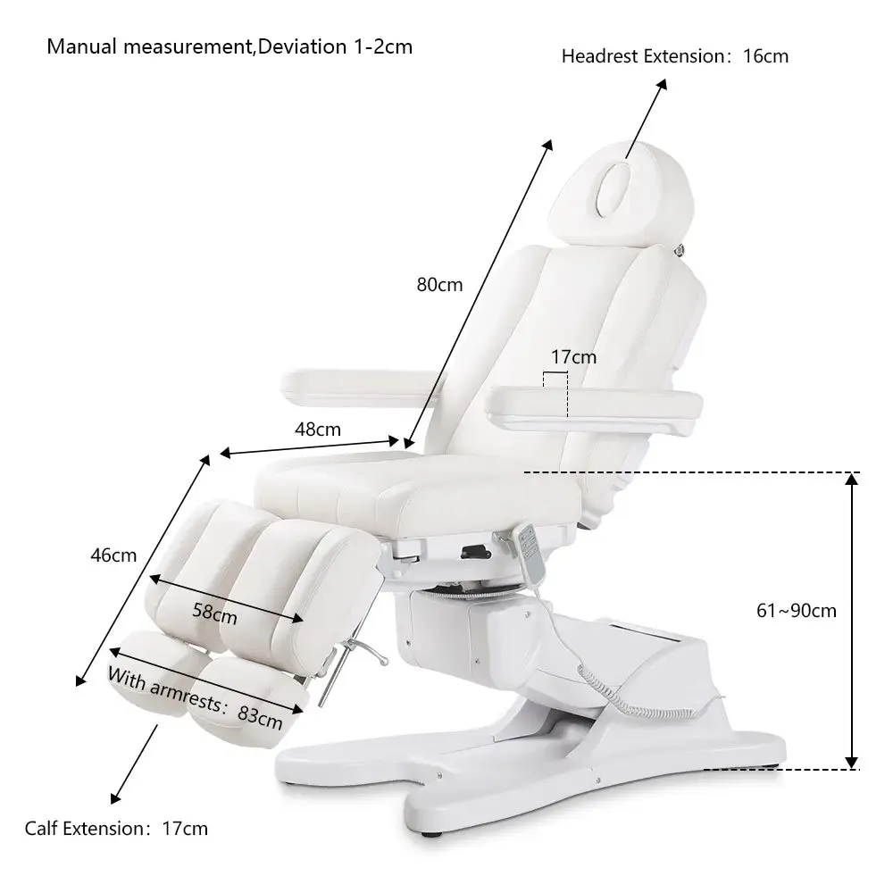 Beautyace Rotating Euphro Facial Bed Separated Legrests