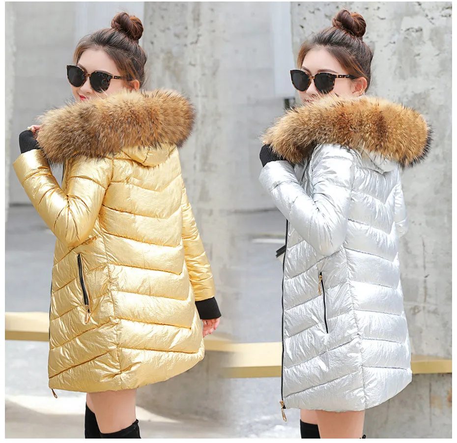 Bella Fox Fur Collar Parka Coat