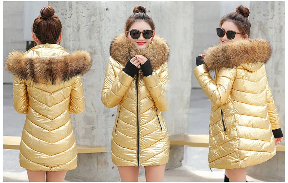 Bella Fox Fur Collar Parka Coat