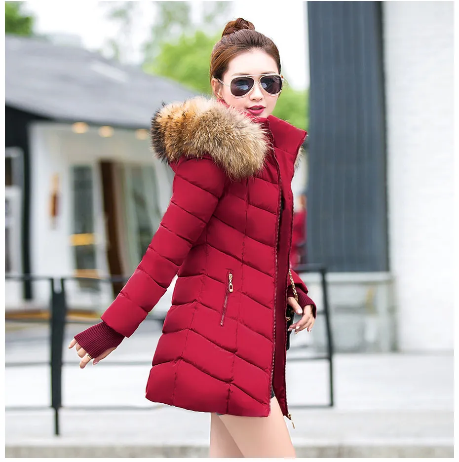 Bella Fox Fur Collar Parka Coat