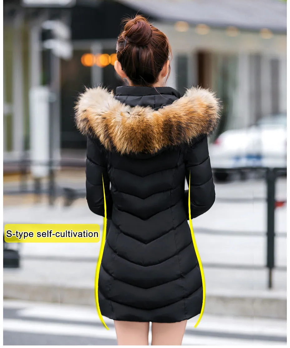 Bella Fox Fur Collar Parka Coat