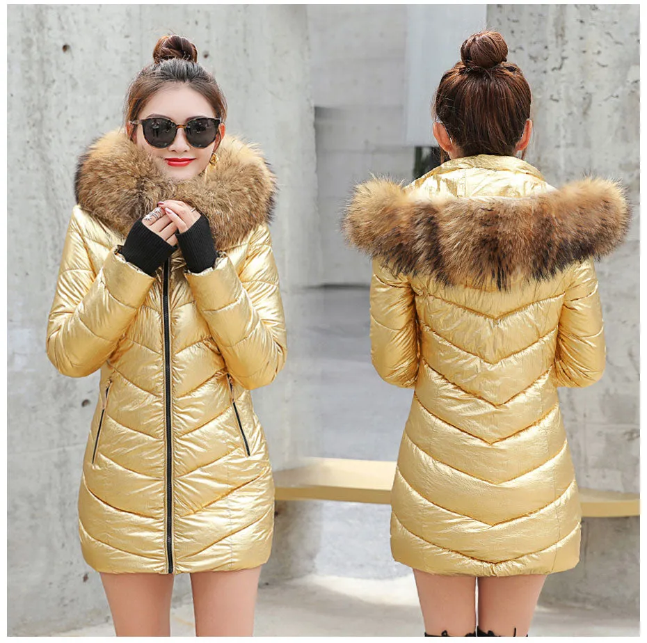 Bella Fox Fur Collar Parka Coat
