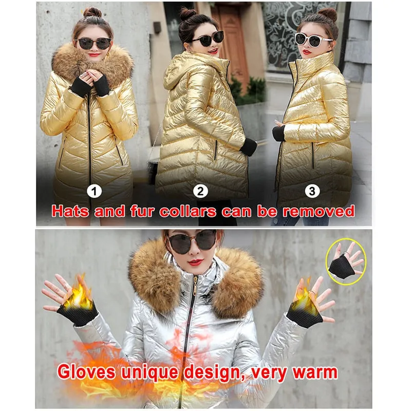 Bella Fox Fur Collar Parka Coat