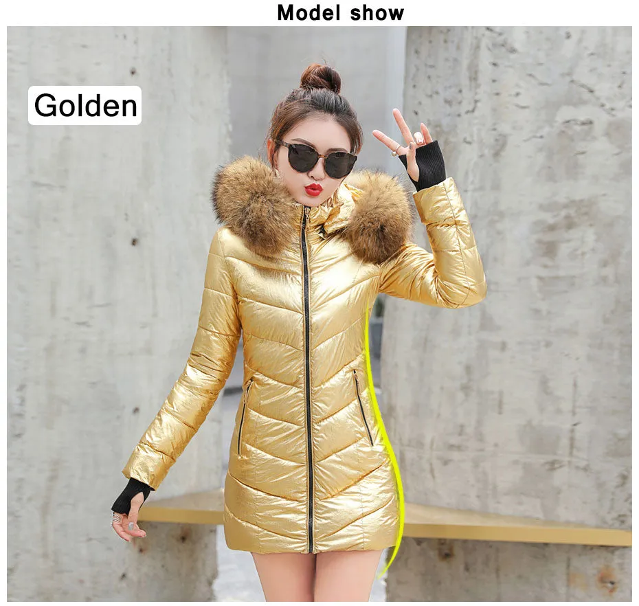 Bella Fox Fur Collar Parka Coat