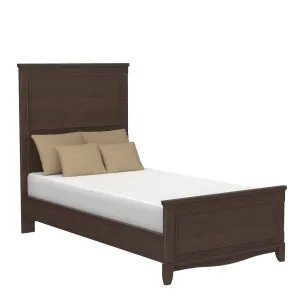 Bella twin bed, walnut