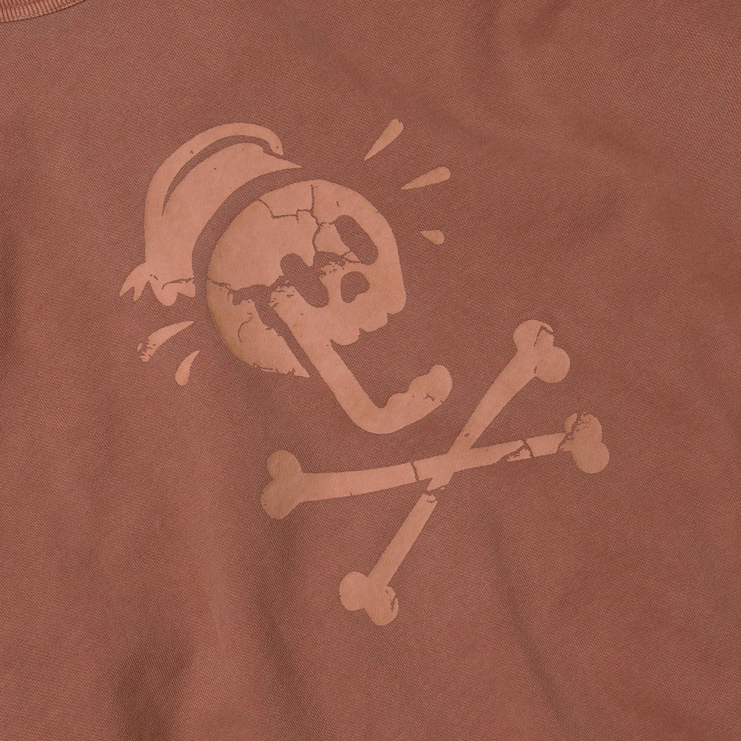 BLACK FLAG PIGMENT DYEING SWEATSHIRT - BRICK