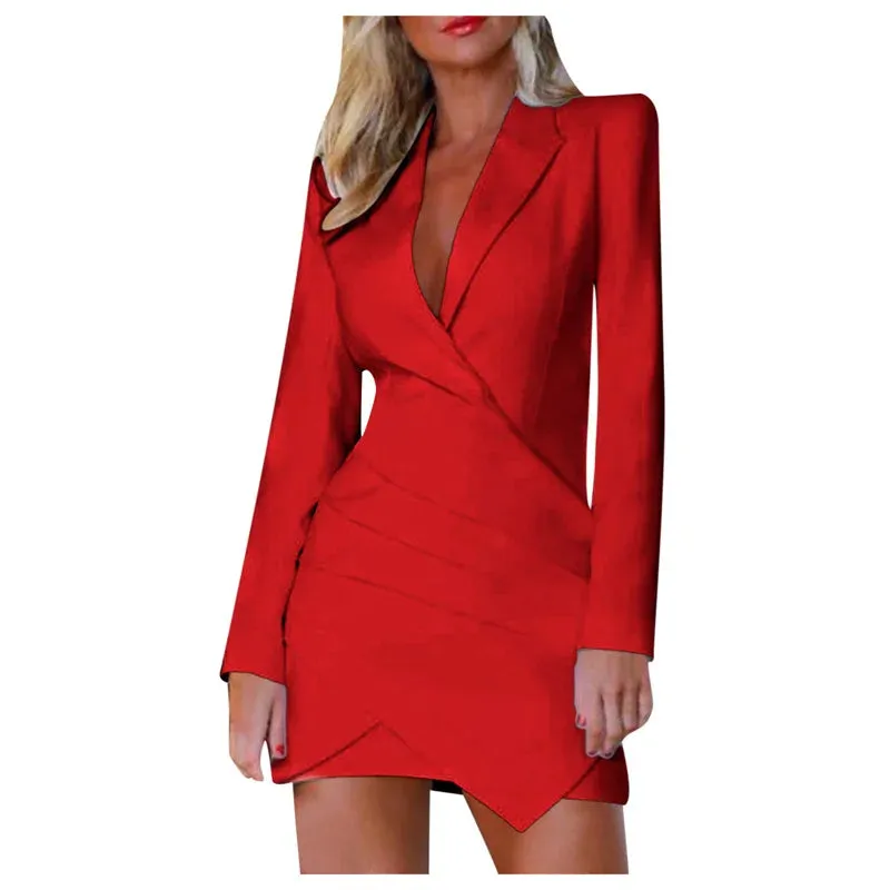 Blazer Dress Suit Jacket Casual Sexy Spring