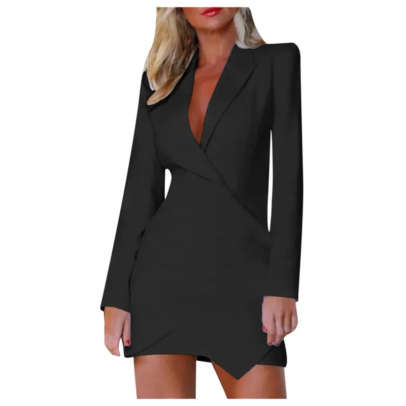 Blazer Dress Suit Jacket Casual Sexy Spring