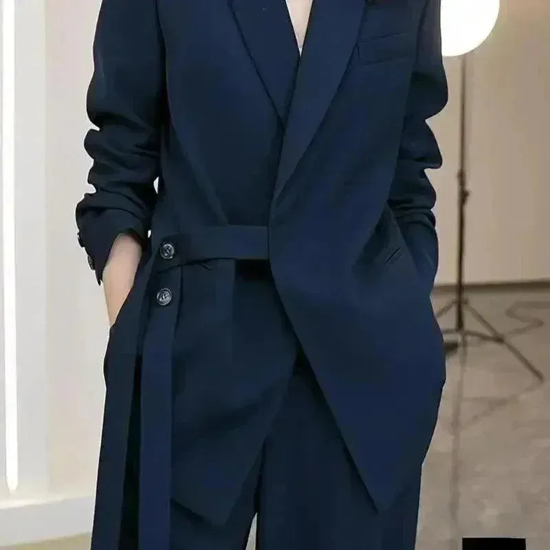 Blazers Wide Leg Pants Two Piece Set