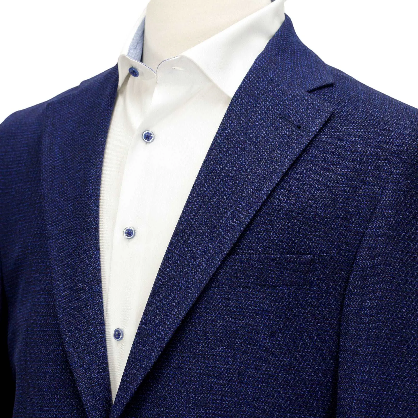 Blue Basketweave Hampton Contemporary Fit Unconstructed Sport Jacket - Jack Victor