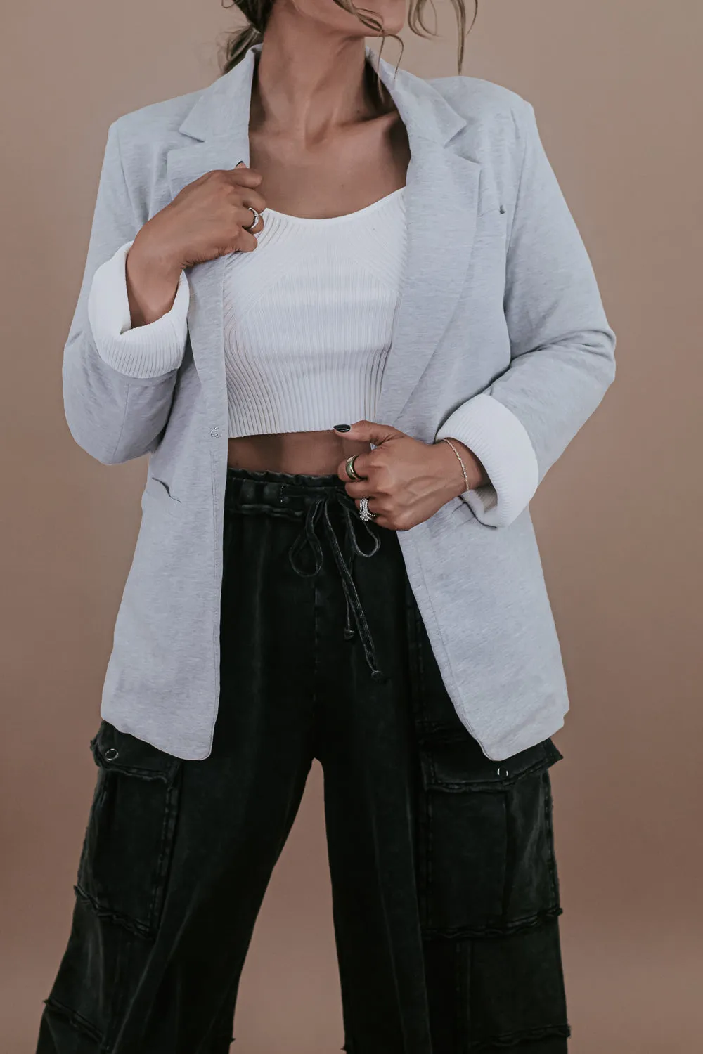 Boss Moves Blazer , Heather Grey