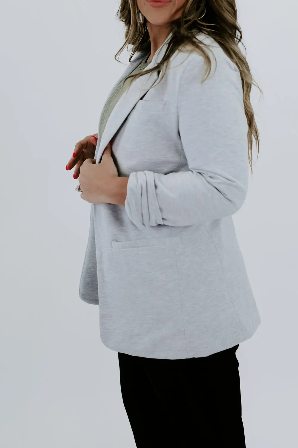 Boss Moves Blazer , Heather Grey