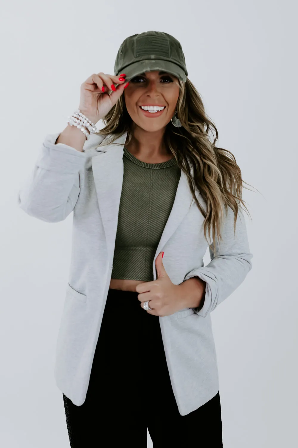 Boss Moves Blazer , Heather Grey