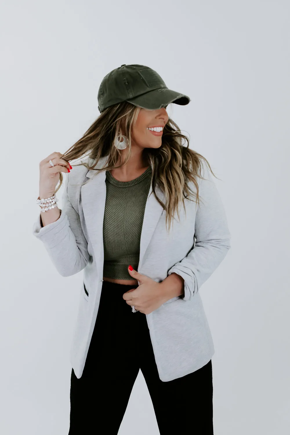 Boss Moves Blazer , Heather Grey