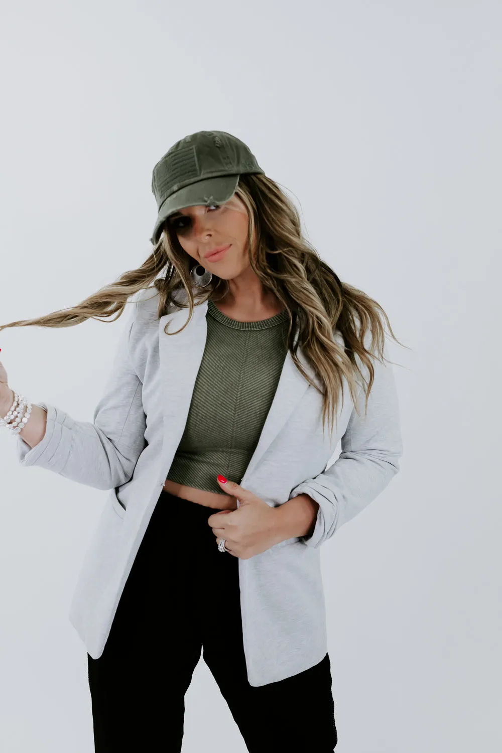 Boss Moves Blazer , Heather Grey