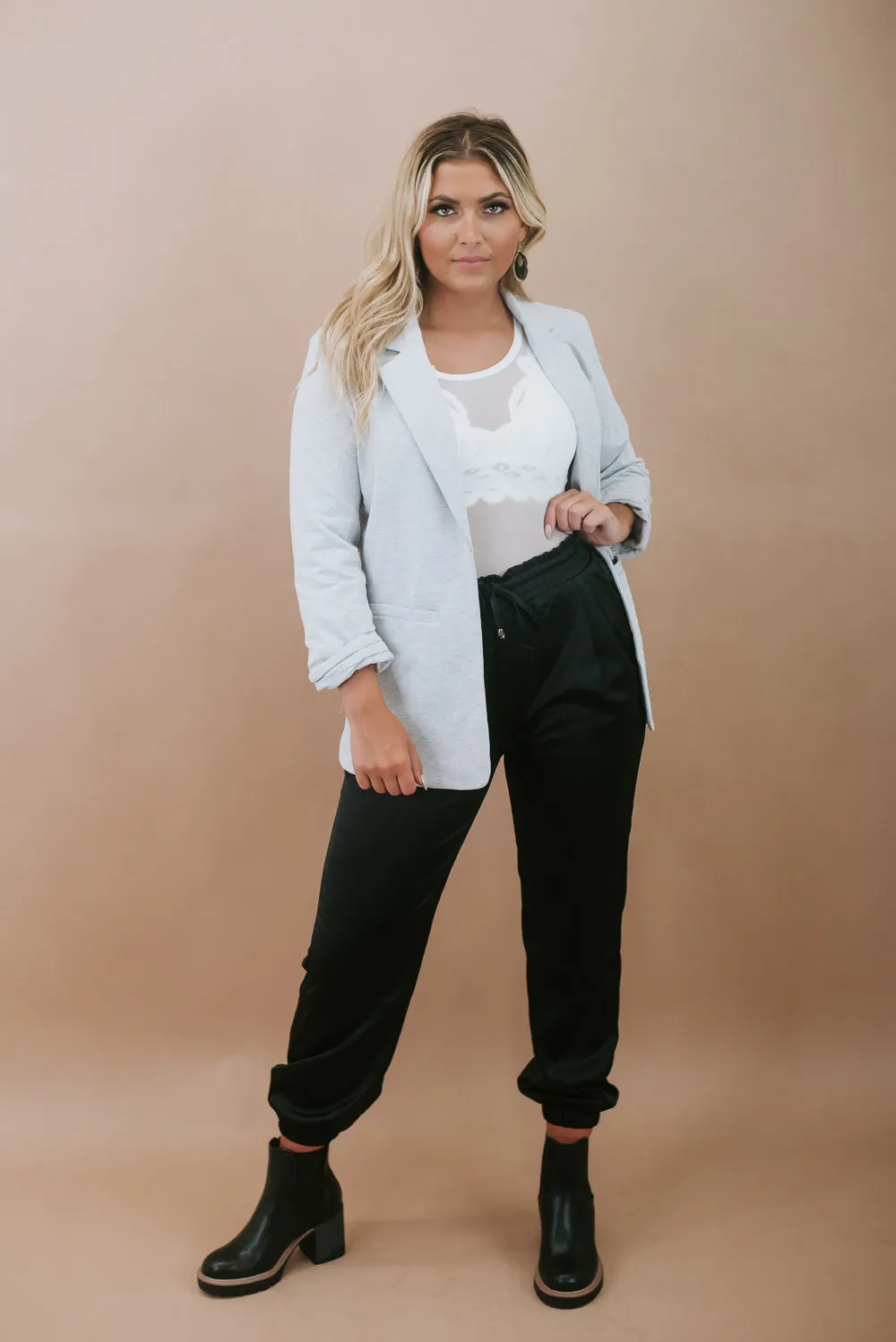 Boss Moves Blazer , Heather Grey