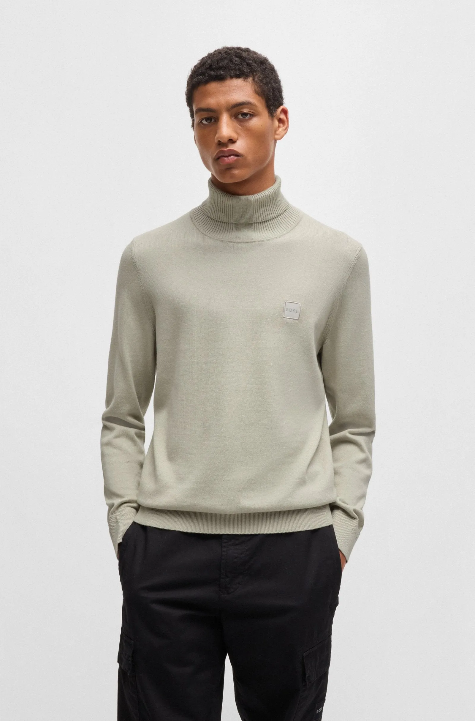 BOSS Sweaters Regular Fit in Cotton Mix - AKIRO_S 10265865 01-50527573
