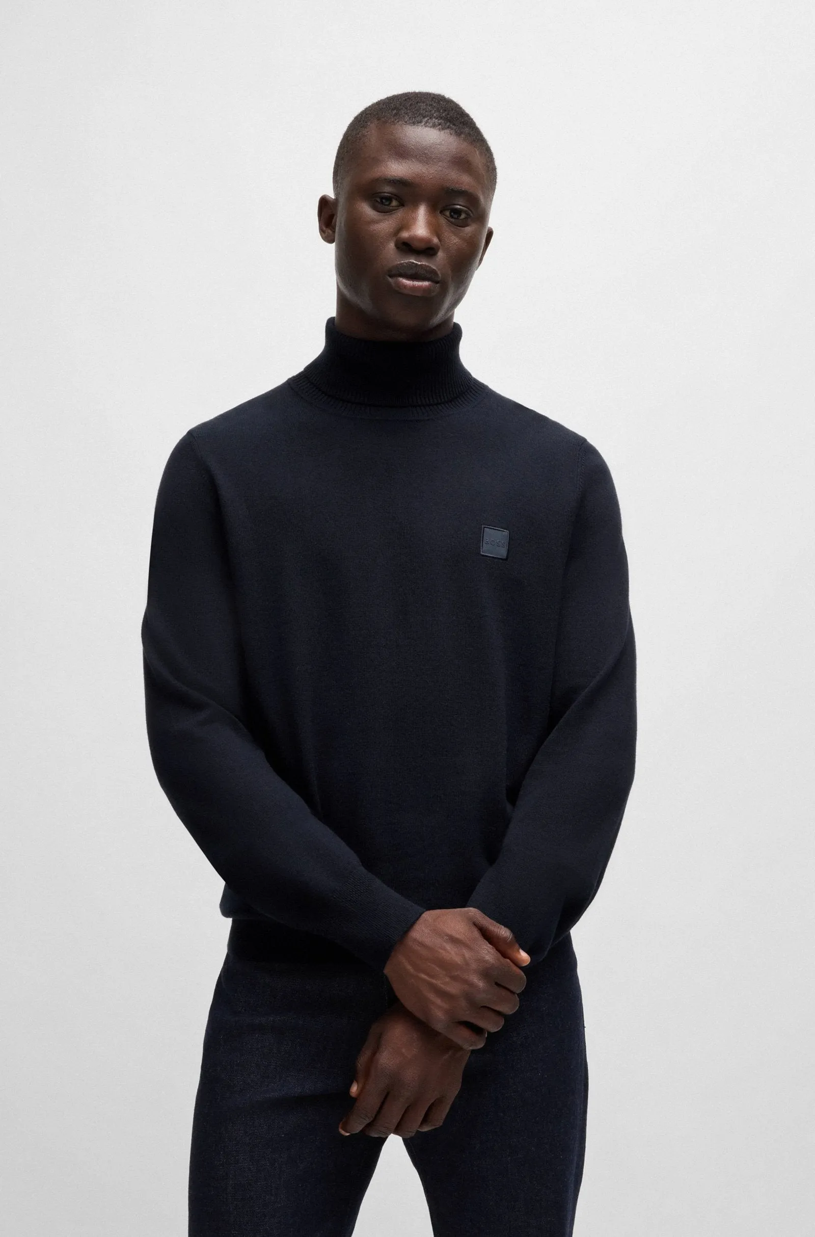 BOSS Sweaters Regular Fit in Cotton Mix - AKIRO_S 10265865 01-50527573