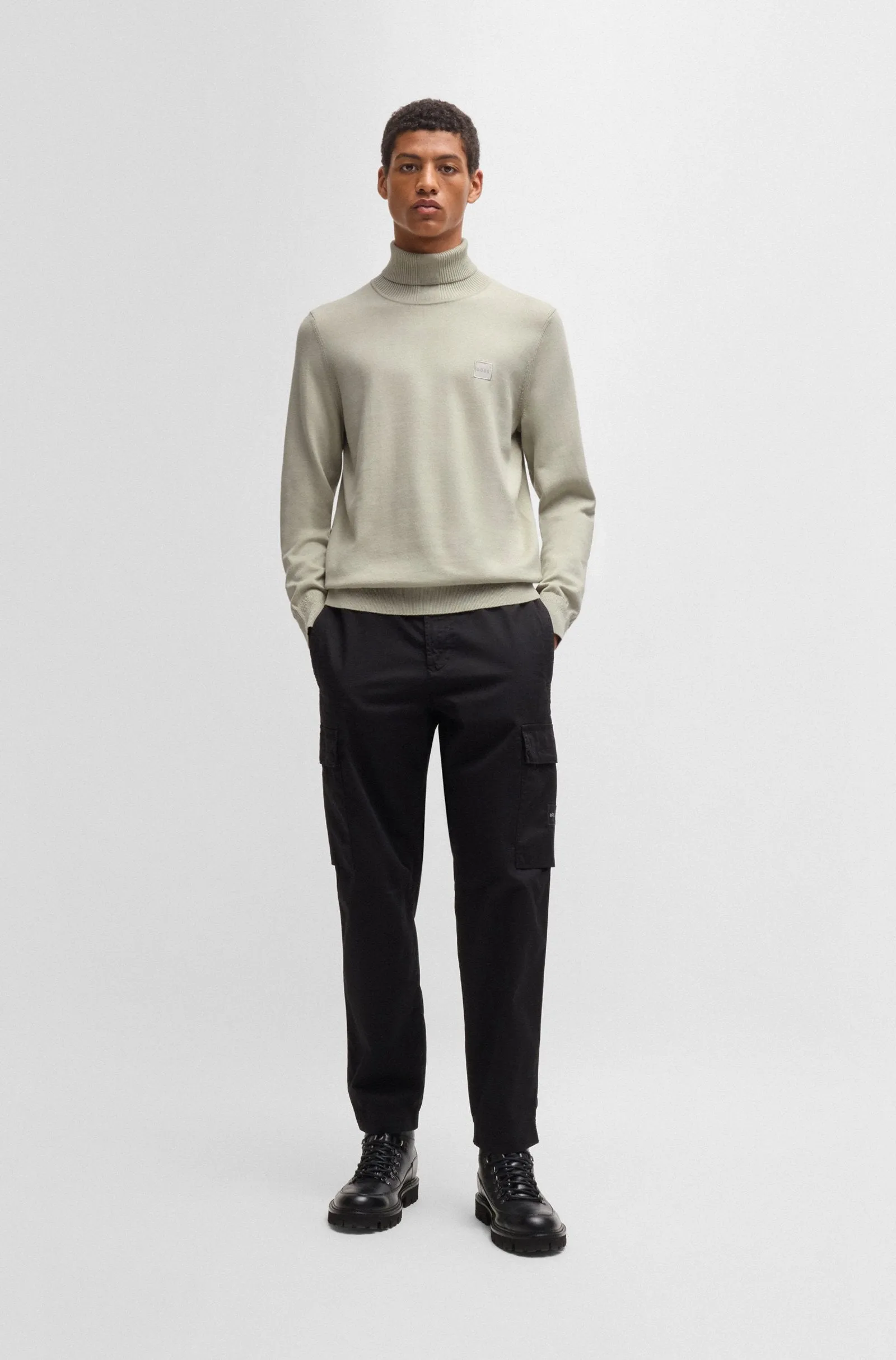 BOSS Sweaters Regular Fit in Cotton Mix - AKIRO_S 10265865 01-50527573