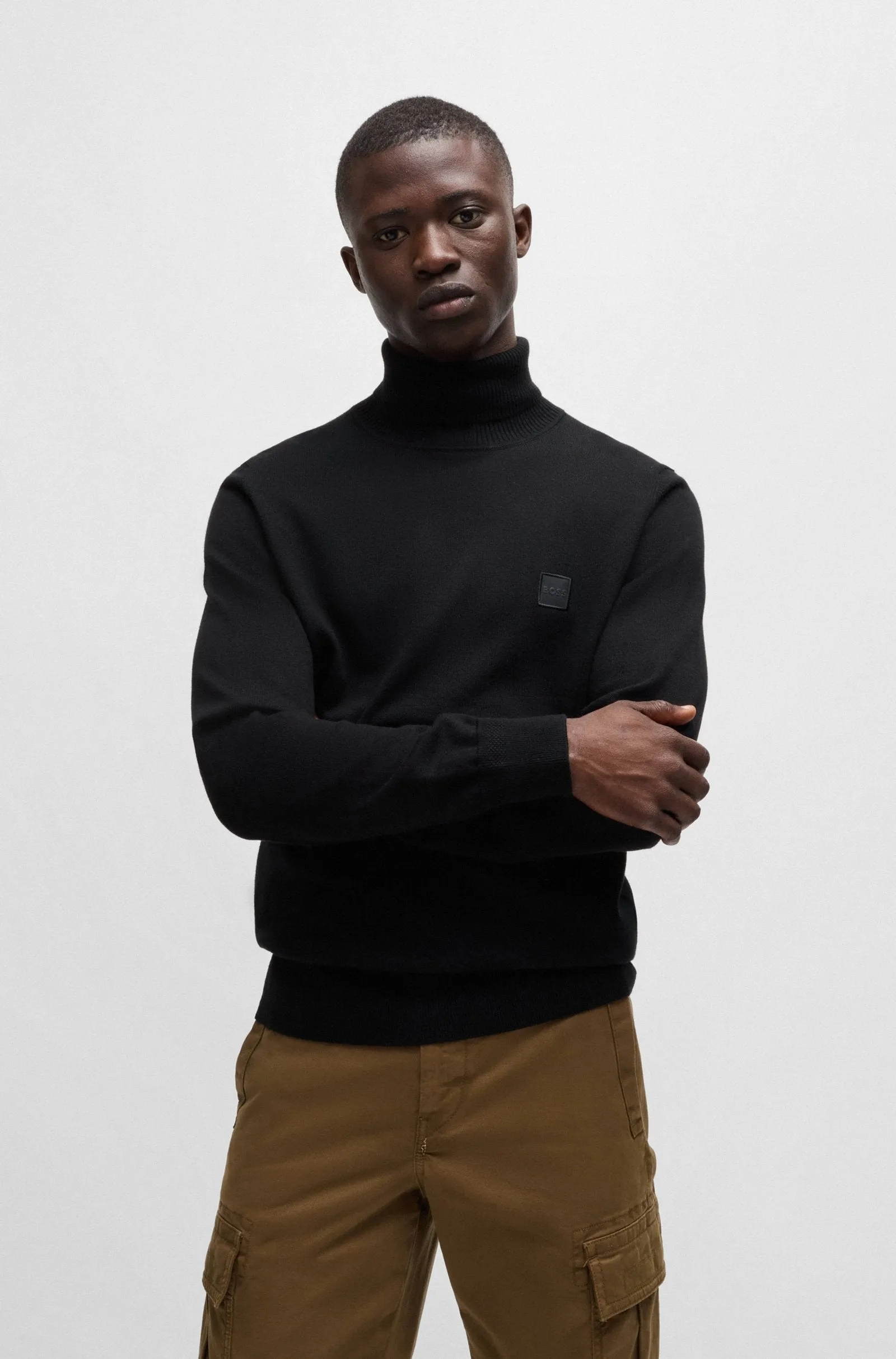 BOSS Sweaters Regular Fit in Cotton Mix - AKIRO_S 10265865 01-50527573