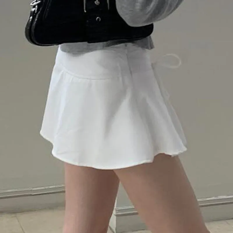 Bowknot short A-line skirt