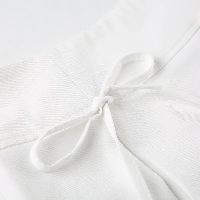 Bowknot short A-line skirt