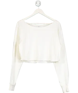 Brandy Melville Cream Cameron Cropped Sweater One Size