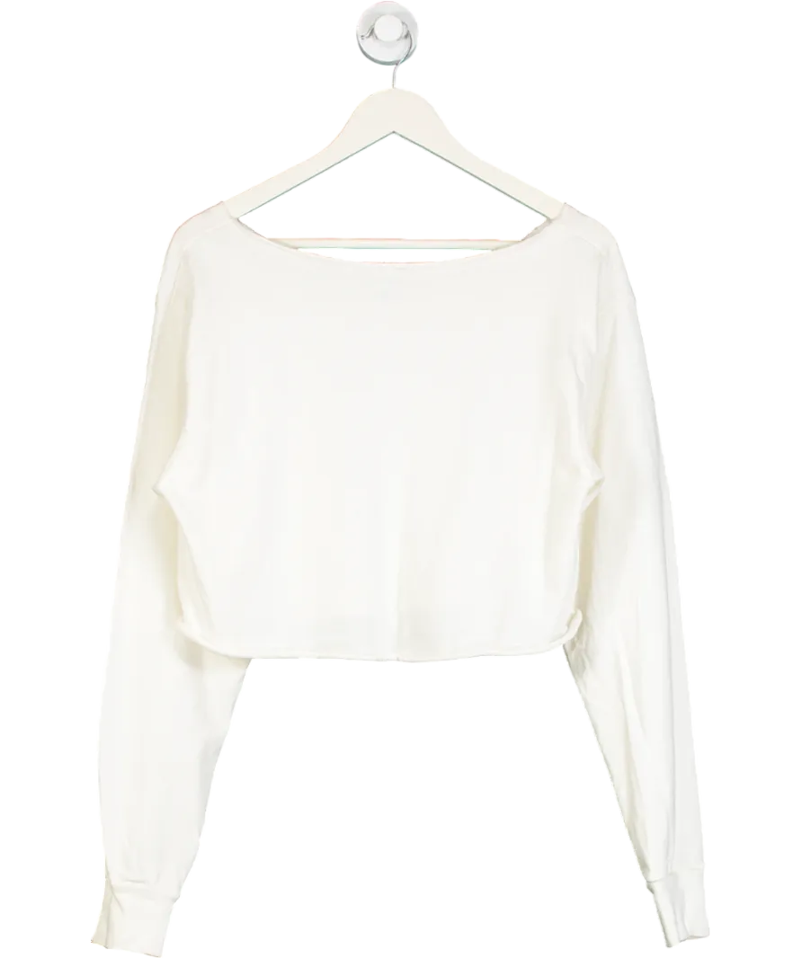 Brandy Melville Cream Cameron Cropped Sweater One Size