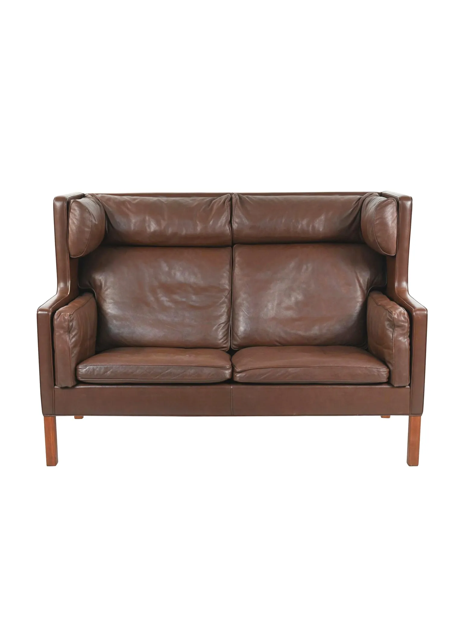 Børge Mogensen Leather Coupé Sofa Model 2192