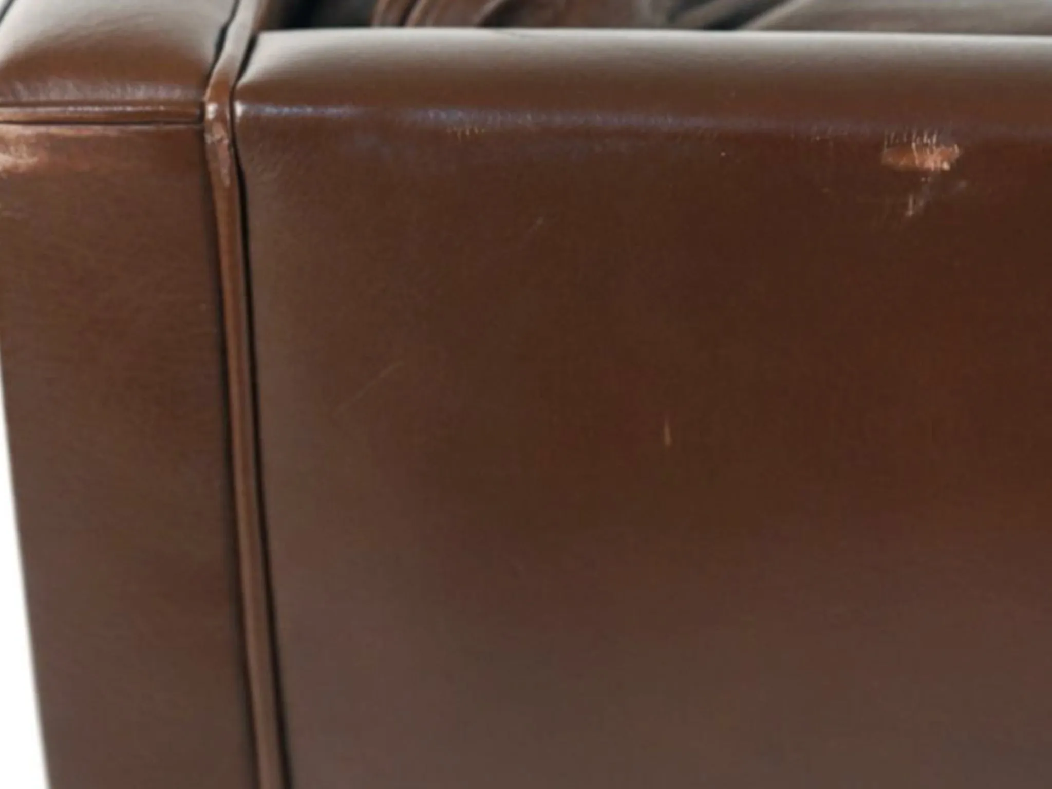 Børge Mogensen Leather Coupé Sofa Model 2192