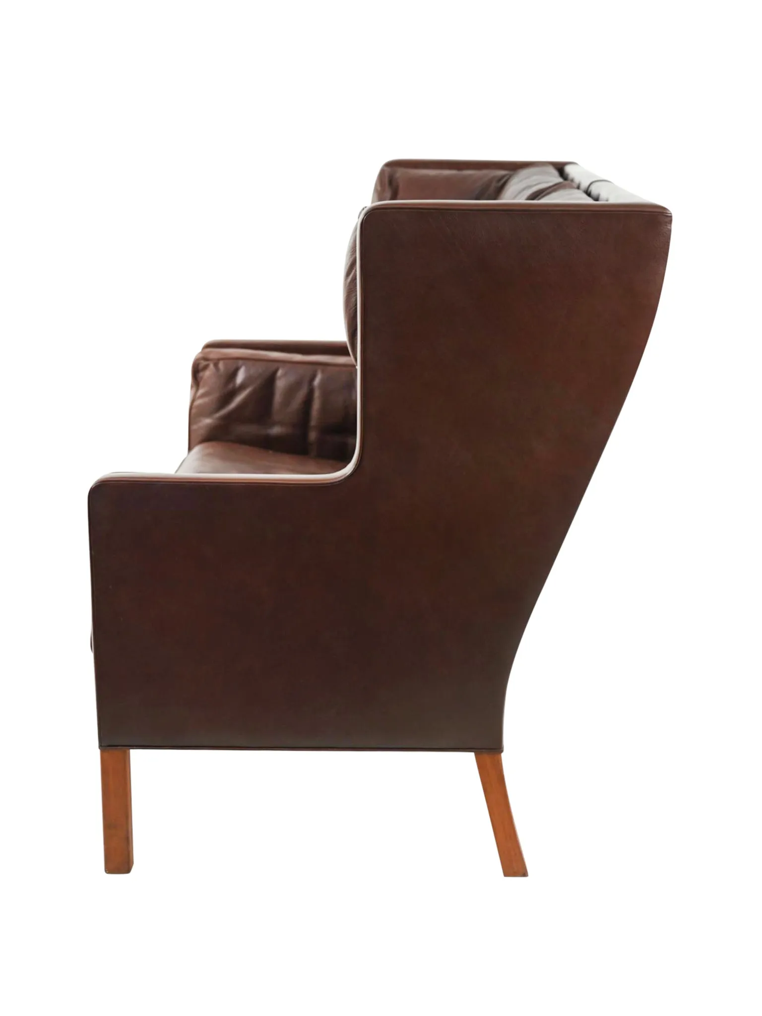 Børge Mogensen Leather Coupé Sofa Model 2192