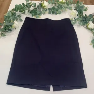 Brooks Brothers Blue Tollegno (Italy)1900 Skirt Sz 12