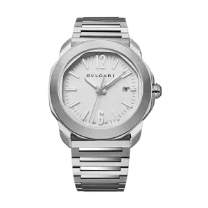 Bulgari Octo Roma Watch, 41mm White Dial, 103738