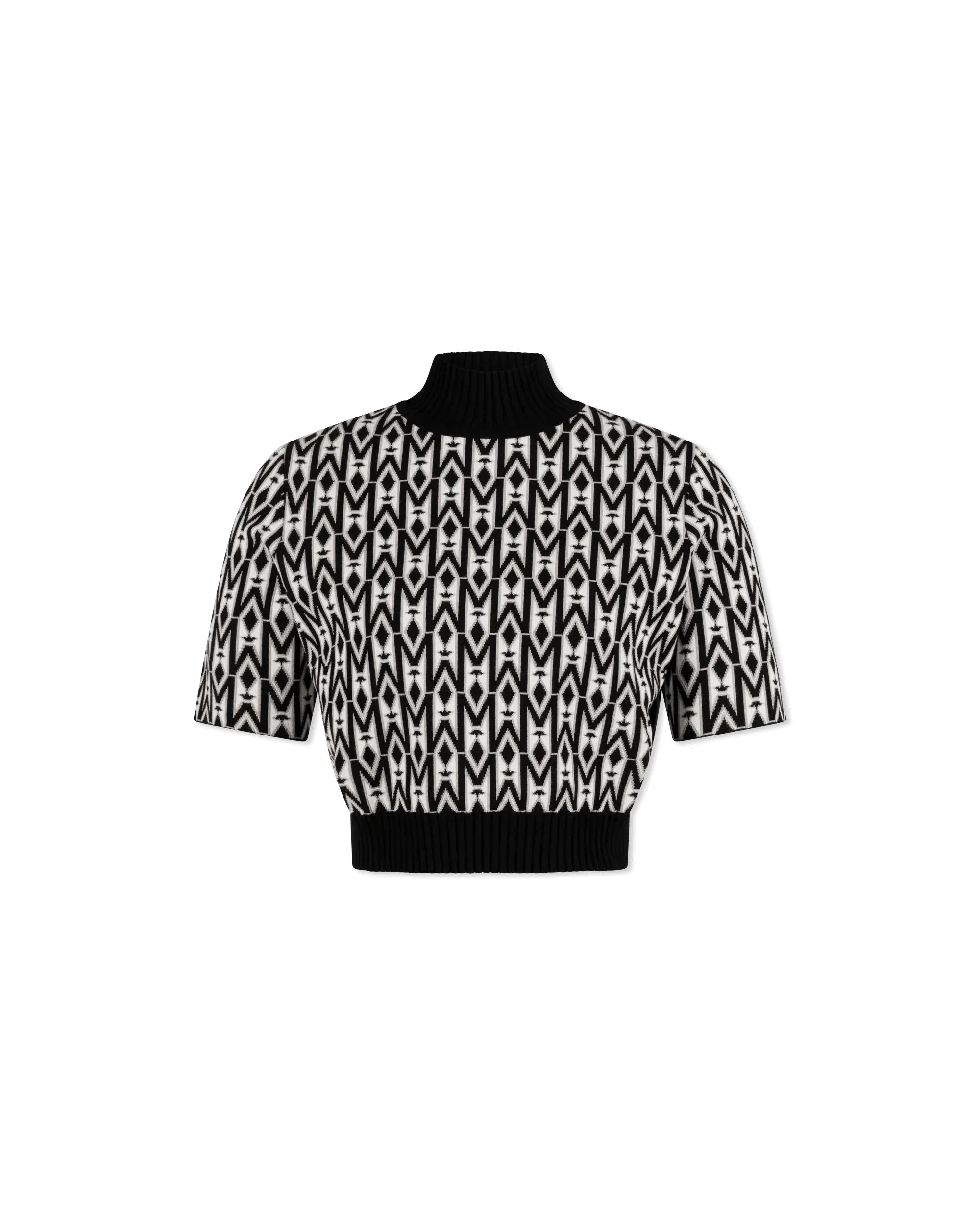 Caia-MG Mock Neck Knit Top