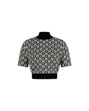 Caia-MG Mock Neck Knit Top