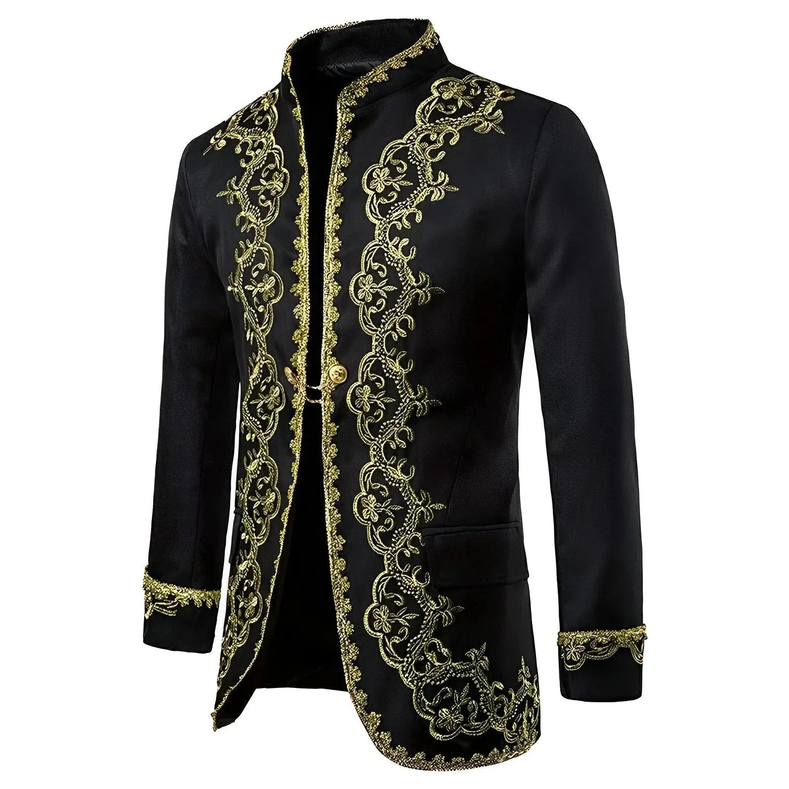 Calvan High-Collar Blazer