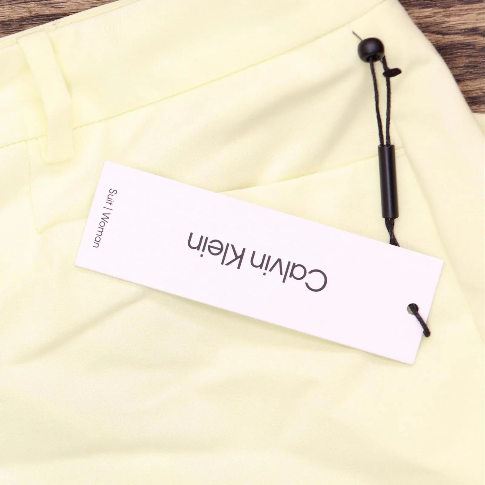 Calvin Klein Plus Size Lux Modern-Fit Straight-Leg Pants Endive Yellow 18W