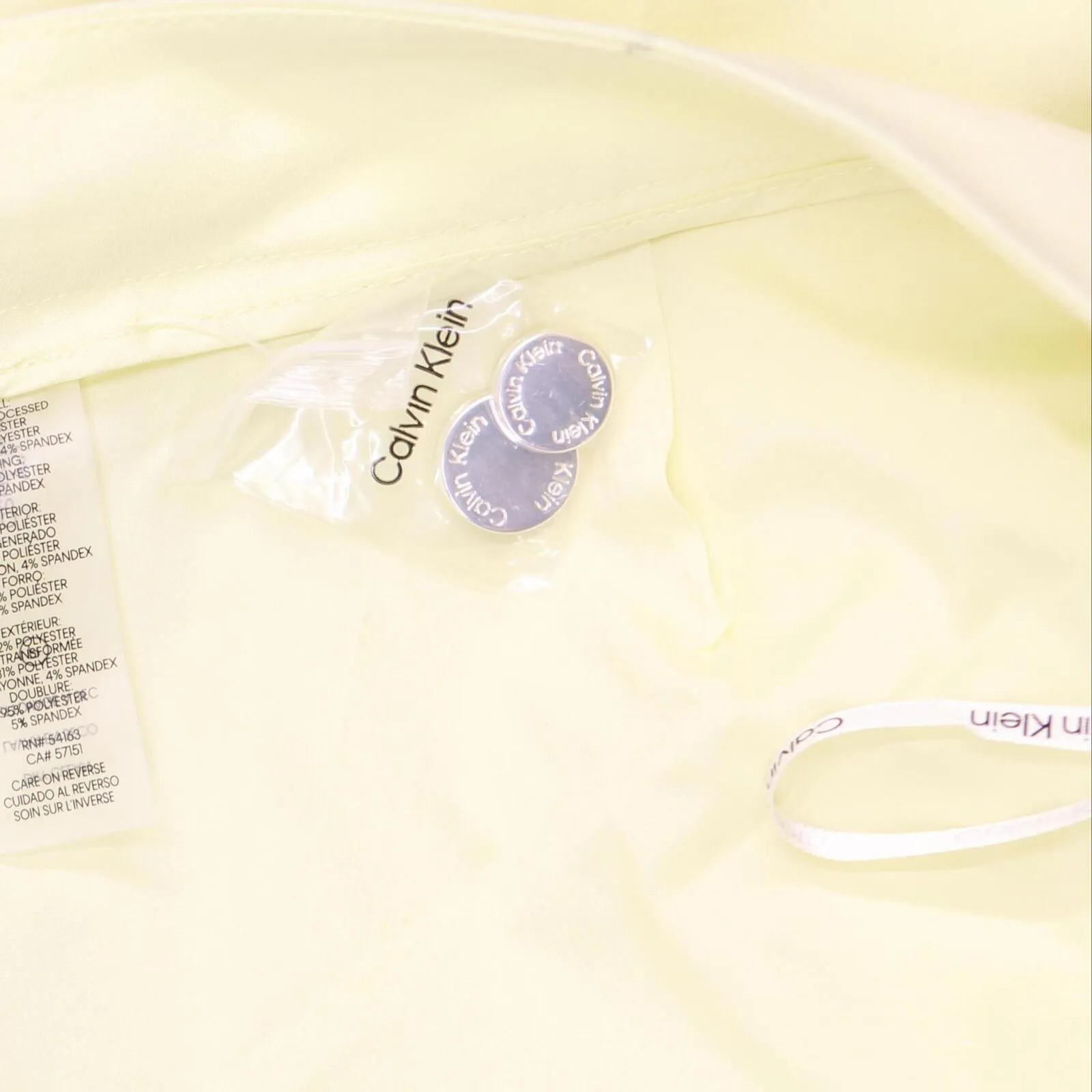 Calvin Klein Plus Size Lux Modern-Fit Straight-Leg Pants Endive Yellow 18W