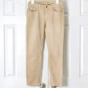 CAMBIO Liu Women's Straight Leg Jeans  Size 8 (US)  Tan  NWOT