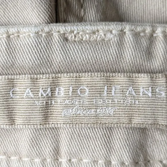 CAMBIO Liu Women's Straight Leg Jeans  Size 8 (US)  Tan  NWOT