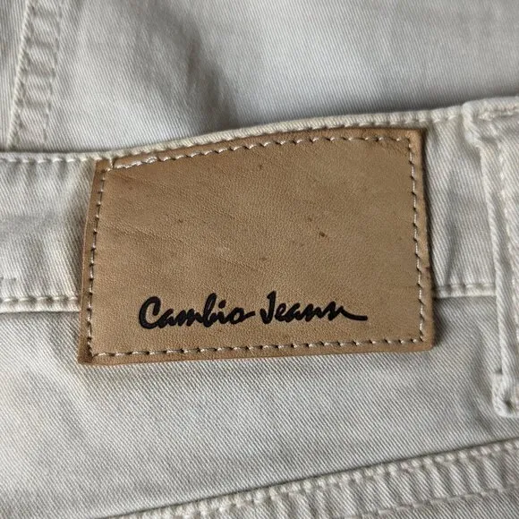 CAMBIO Liu Women's Straight Leg Jeans  Size 8 (US)  Tan  NWOT