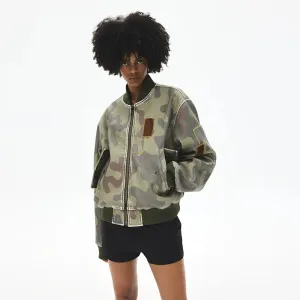 Camouflage Bomber Jacket