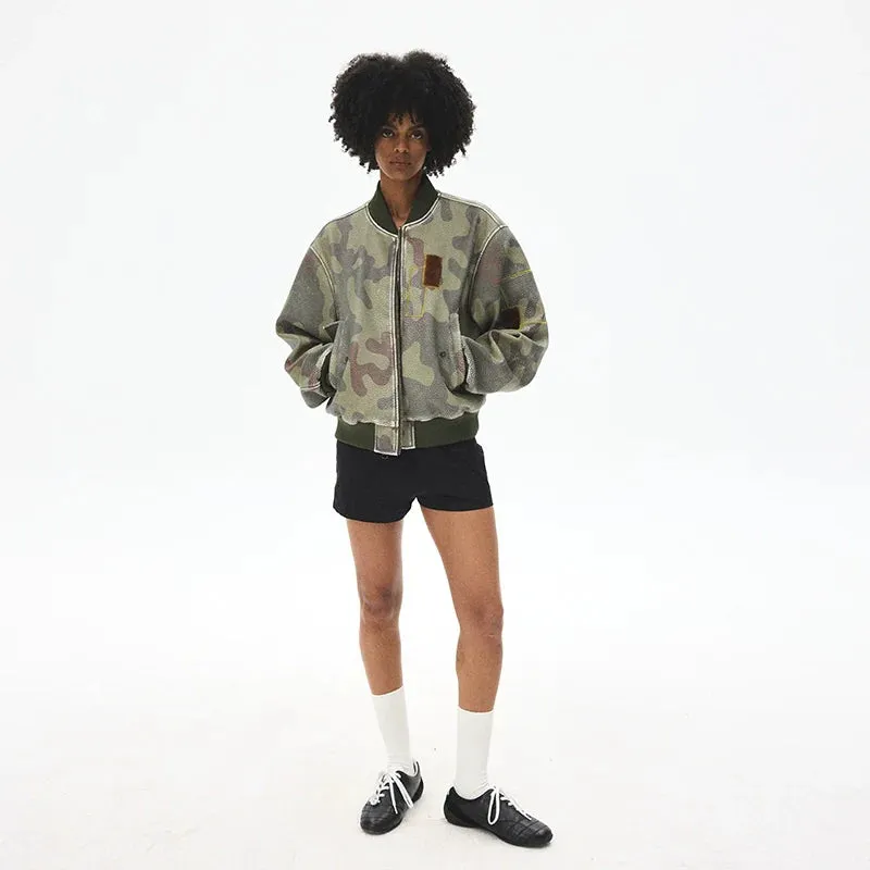 Camouflage Bomber Jacket