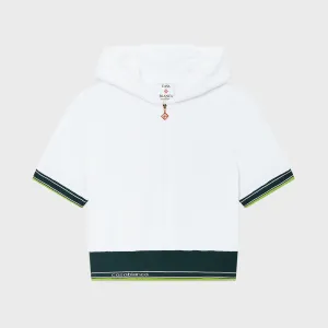 Casablanca Hippie Tennis Hood Top - White
